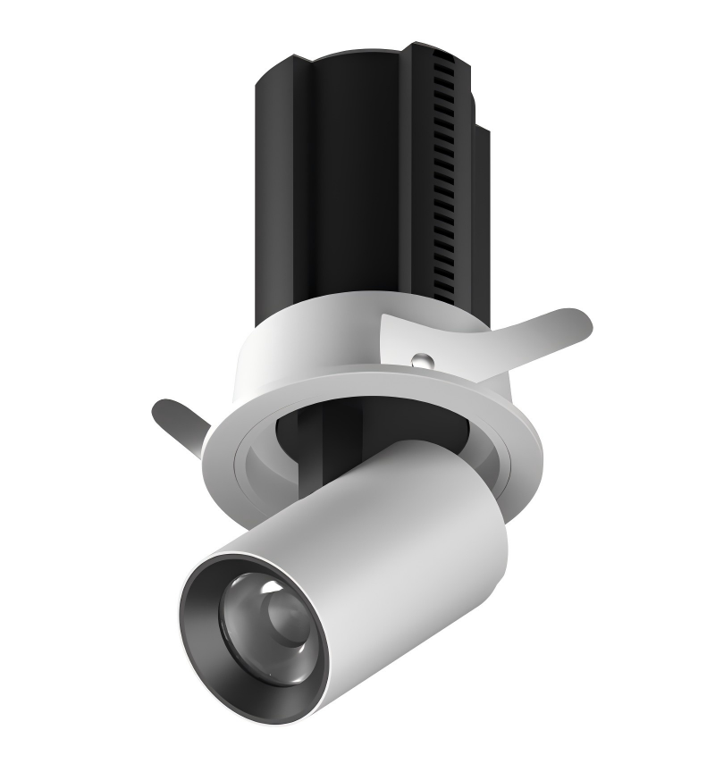 7W 10W 20W Embedded Stretched Spotlights, Round COB Concealed and Extendable Downlight