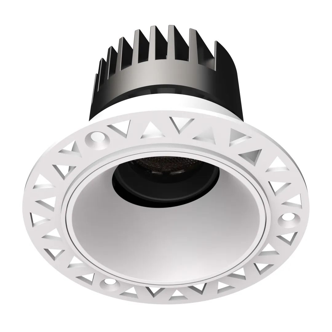 Embedded frameless minimalist COB spotlights deep anti-glare 