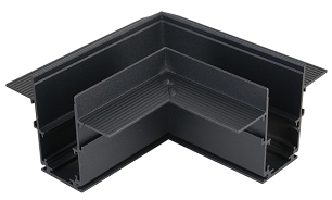 Magnetic Aluminium Profile Surface Mounted Corner Track Connecting Rail for Magnetic Track System