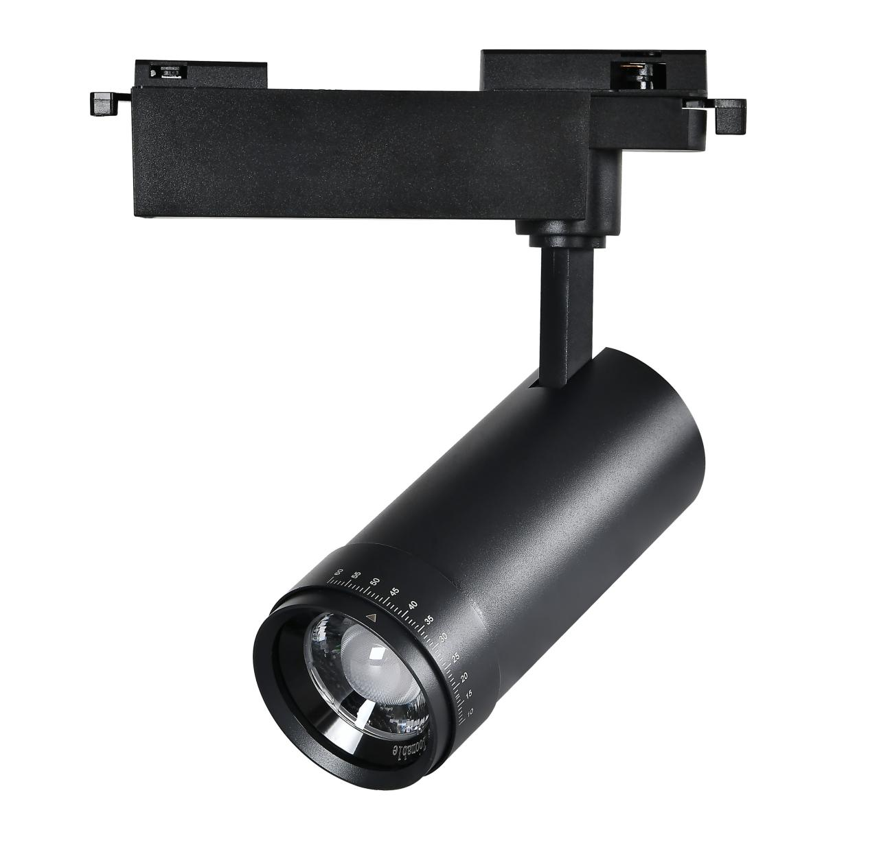 Adjustable Beam Track Light (15°-60°) - Commercial LED Spotlight for Store/Display 